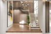 design staircase, custom stairs and foyer in 3d