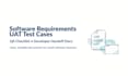 write software requirements and uat test cases