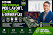 design professional pcb layout, schematic, and gerber files