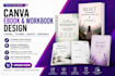 canva ebook design, canva workbook booklet printable journal planner design