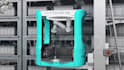 create futuristic 3d industrial robotic animation video