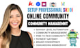 create skool community course content, curriculum, and skool community manager