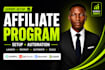 create your affiliate program setup and onboarding system
