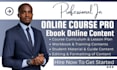create online course content, ebook writing, training content, course creation
