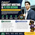 create professional content writing and modern flyer designs