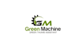 make super illustration logo for green machine hydroponics