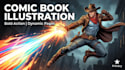draw comic book illustration and graphic novel page
