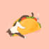 draw a cute portrait of your cat as a food