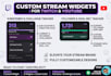 make twitch custom widgets and overlays sub, follower goal