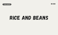 cook rice and beans