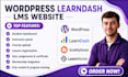 build wordpress elearning lms website with learndash tutor lms pro learnworlds