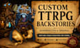 create a completely original dnd character backstory no ai