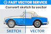 vectorize, fix, edit or redesign your logo or image to vector