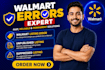 fix walmart issues, resolve walmart listing errors and health