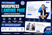 create landing page and complete website on wordpress