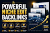 publish niche edit backlinks on high authority websites