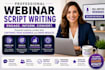 write high converting webinar script webinar slides powerpoint ppt sales funnel