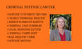 assist with criminal charges, arrest issues and defense case documentation