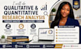 do quantitative research, qualitative analysis, thematic analysis, data analysis