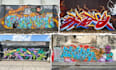 writing your name on real wall with spray paint