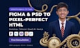 convert psd to HTML custom code design