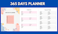 give you 365 days planner printable PDF