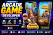 create addictive 2d or 3d mobile game in unity and godot game development