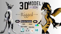 create custom vrchat avatar 3d model furry avatar nsfw model  anime character