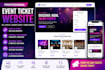 design event ticket website, selling ticket, webinar, conference, wedding rental