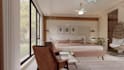 design a minimalist 3d luxury interior bedroom spaces