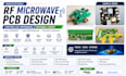 design rf microwave pcb with antenna layout, impedance control and emi optimise