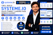 build systeme io website, systeme io funnel landing page blog website systeme io