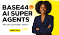 build base44 ai superagents webapp databse fix backend integration with base 44