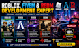 develop roblox game, fivem server, redm server and custom fivem cars