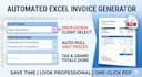 build an automated excel invoice generator template