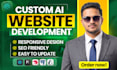 do custom ai website development as full stack web developer