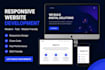 build a responsive website using HTML CSS javascript and PHP