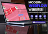 design and build a modern responsive webflow website
