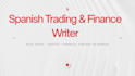 spanish trading and crypto content writer