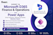 provide microsoft d365 finance and operations development and power apps