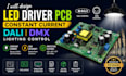 design led driver pcb, constant current, dali dmx lighting control