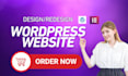 do wordpress website development design or redesign wordpress blog website