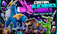 custom minecraft blockbench mob models animations texture addon voxel assets