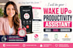 be your wake up call accountability and reminder assistant