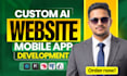 do full stack ai website development, ai web application and ai software