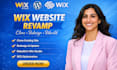 clone revamp wix website redesign design update edit rebuild wix website studio