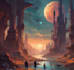 design a sci fi fantasy book cover design that sells