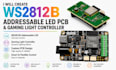 create ws2812b addressable led pcb and gaming light controller