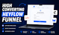 design high converting heyflow form and funnel for lead generation