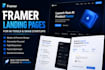 build framer landing page, framer animation, framer saas for ai tool or saas